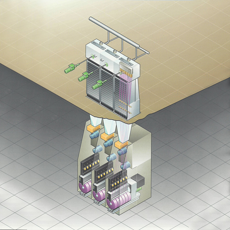 Linie de producție de filare POY cu PET, PA, PP sau alte materii prime